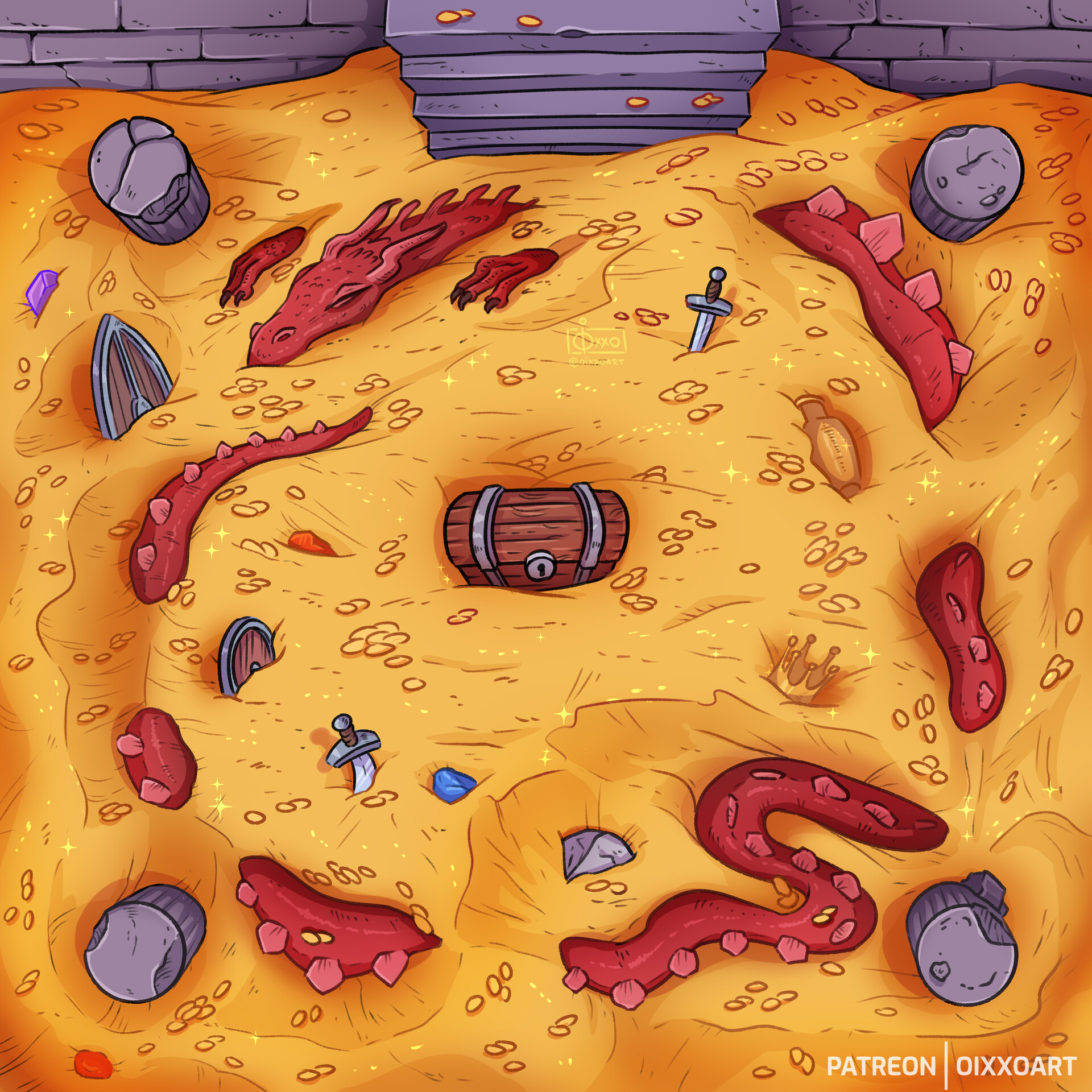 Artstation Dragon S Lair Oixxo Art