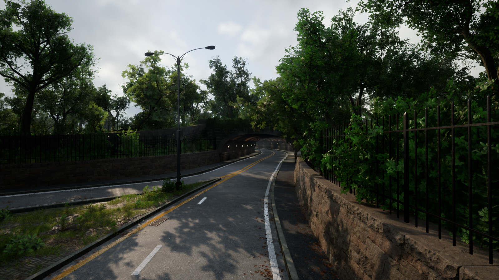 Roadway: Day and Night