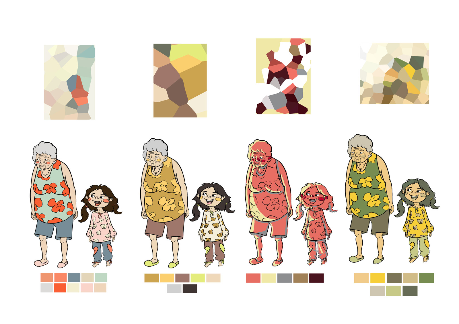 colour tests with references from various artworks i found online (Credits given to the artists!)