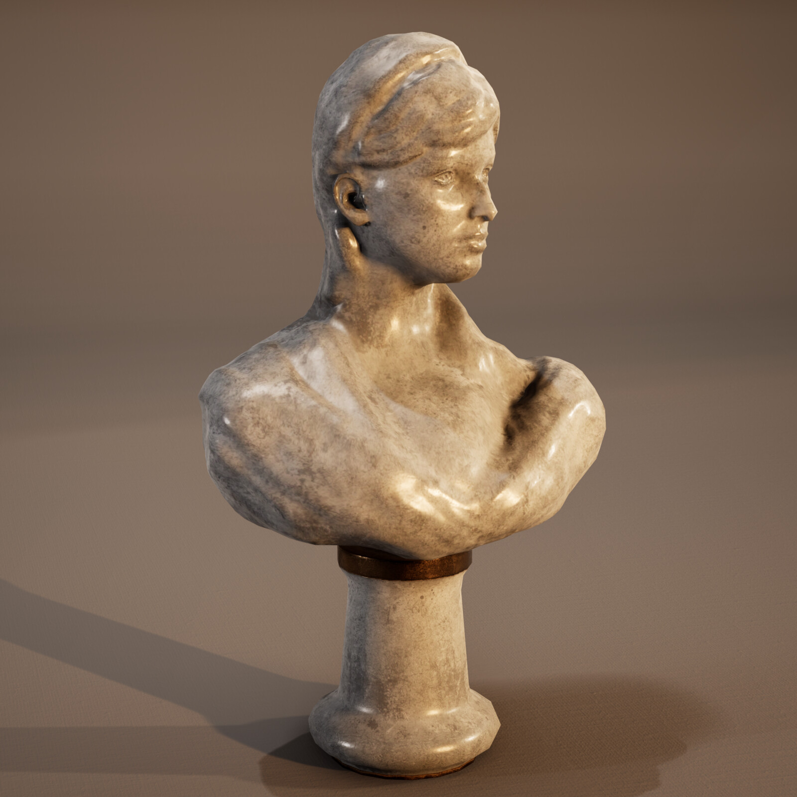 Head Bust Statue (UE4)