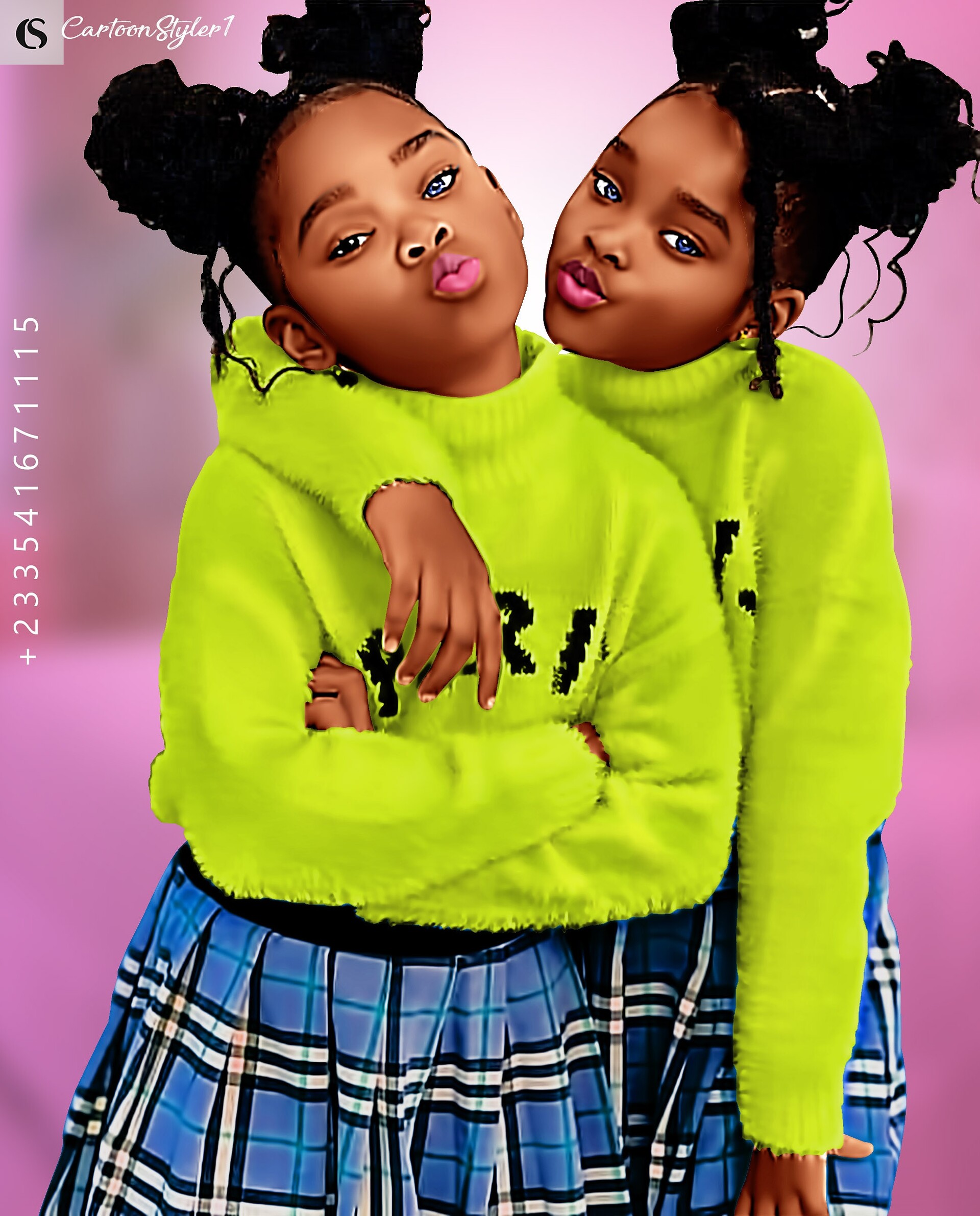 Cartoon Styler - Beautiful Twins