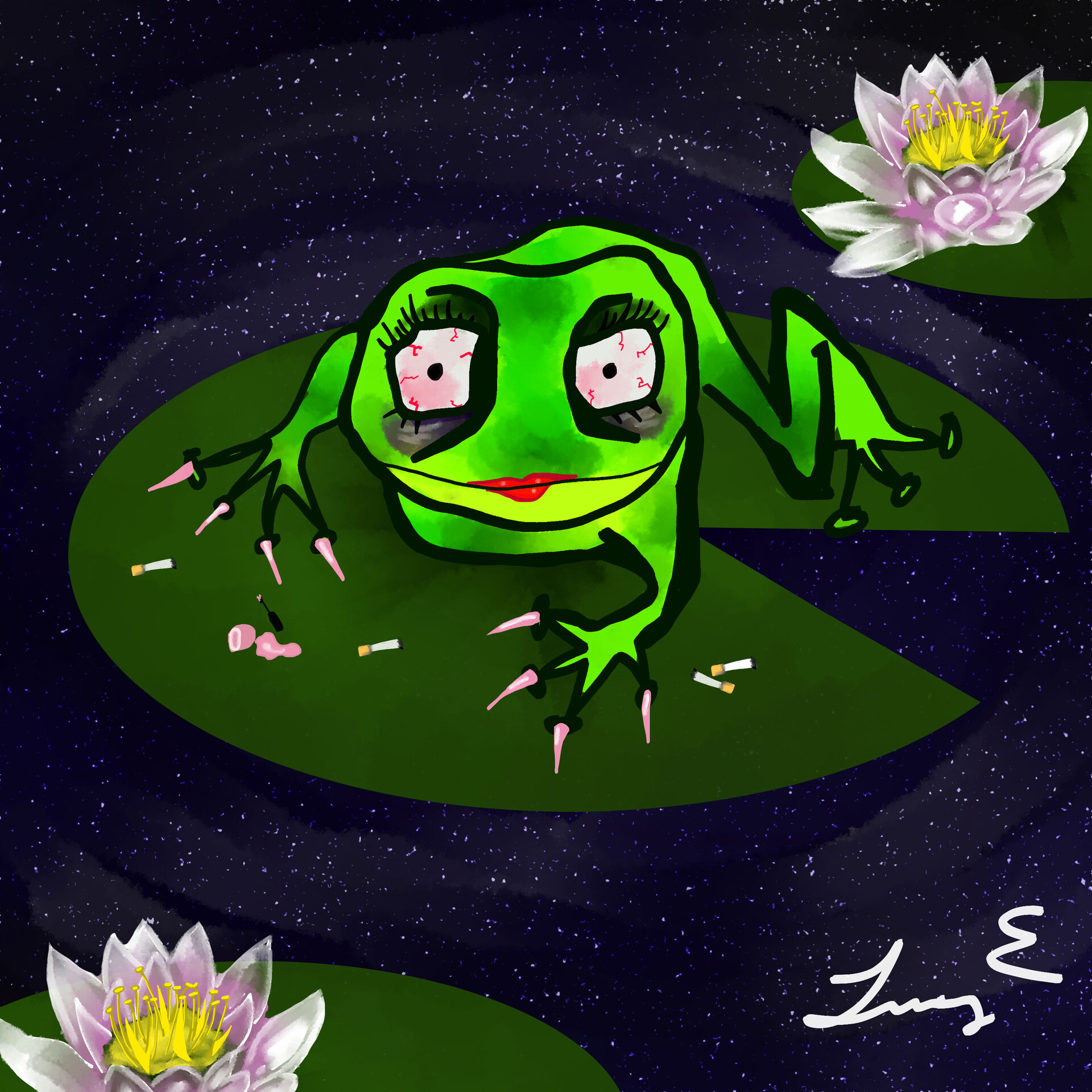 ArtStation - old lady froggy