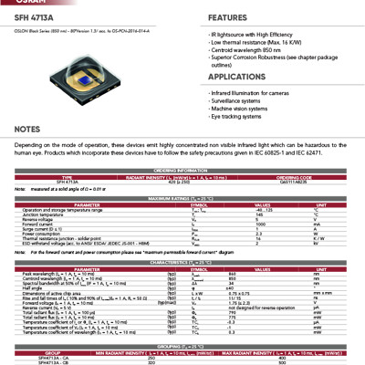 Technical Product Spec Sheets
