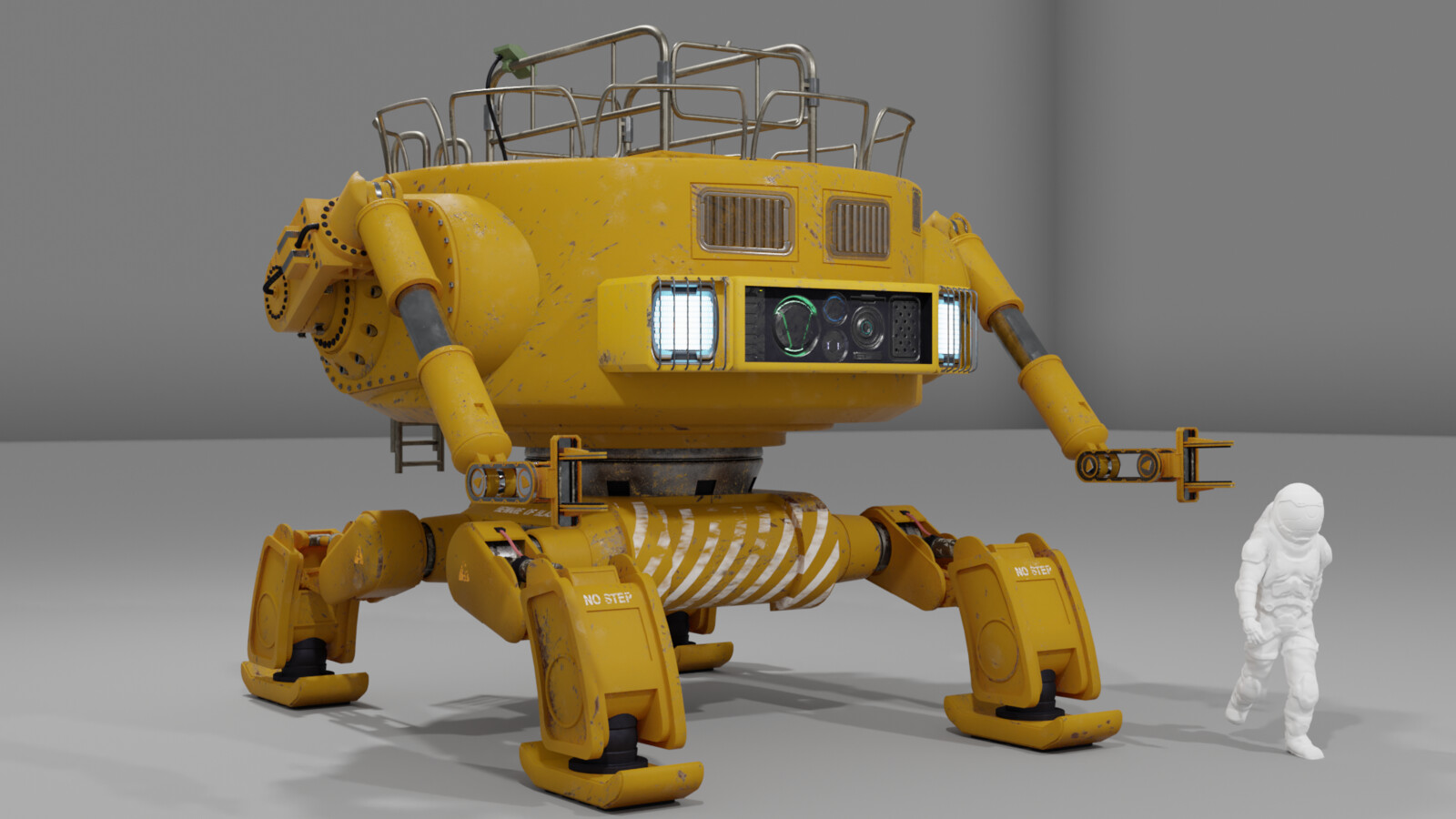 Robot Walker with Scissor Lift modification