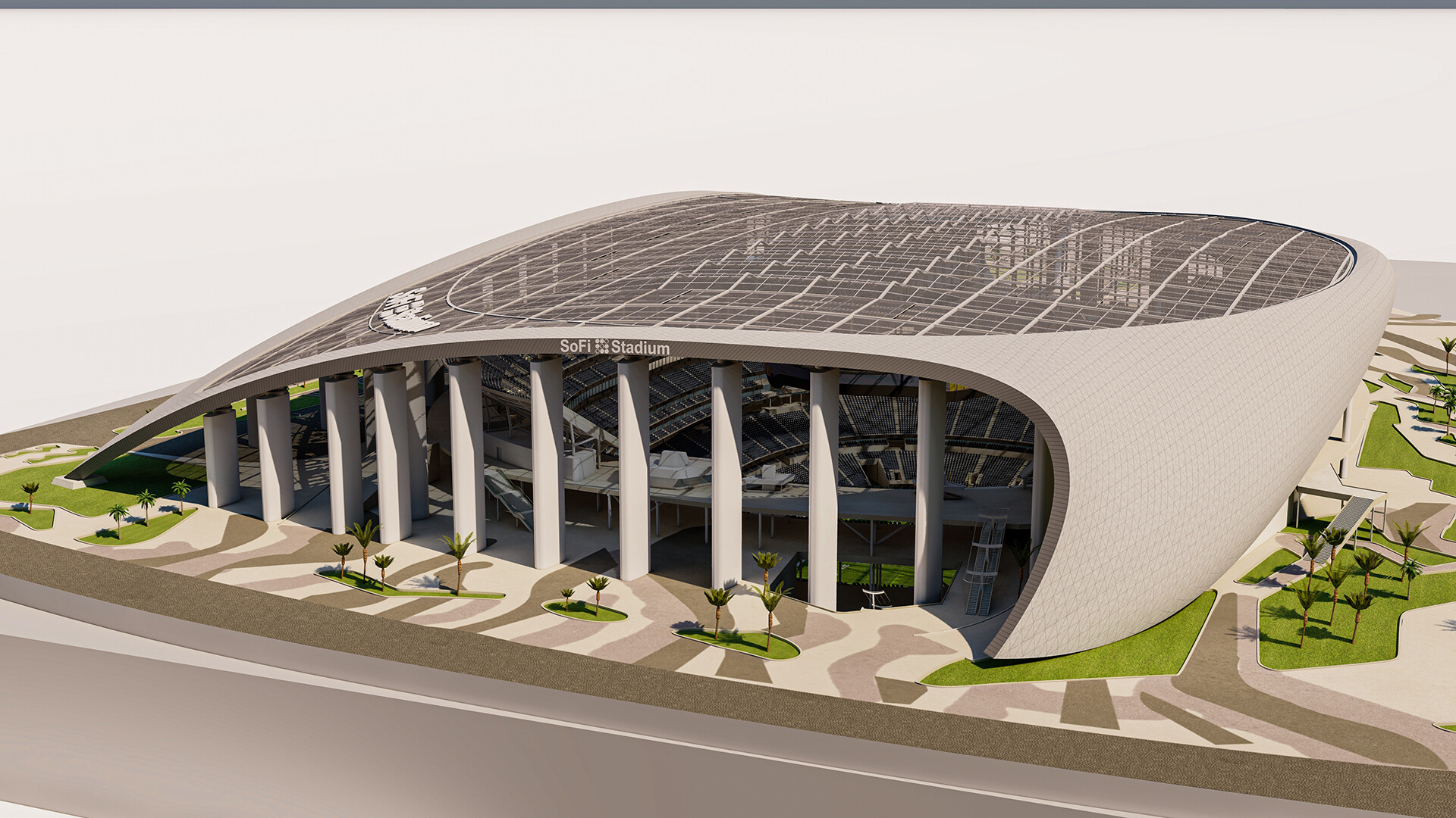 SoFi Stadium - Los Angeles - USA 3D model – Genius&Gerry