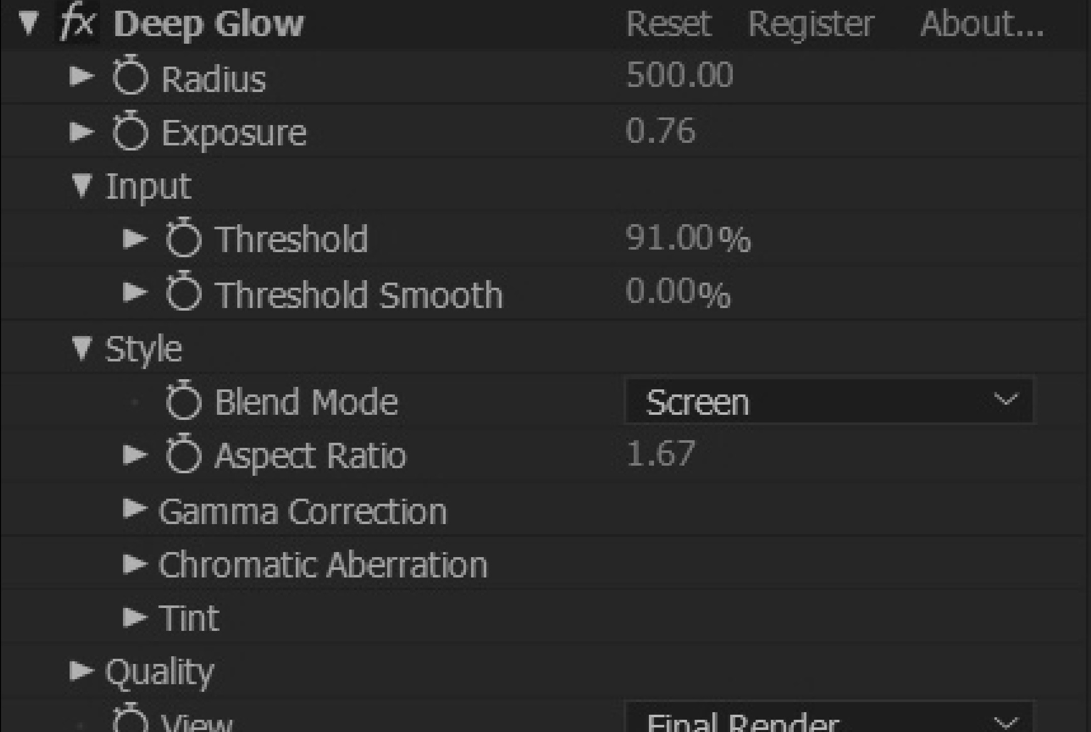 DeepGLow &gt; INPUT &gt; Threshold = 75-90%