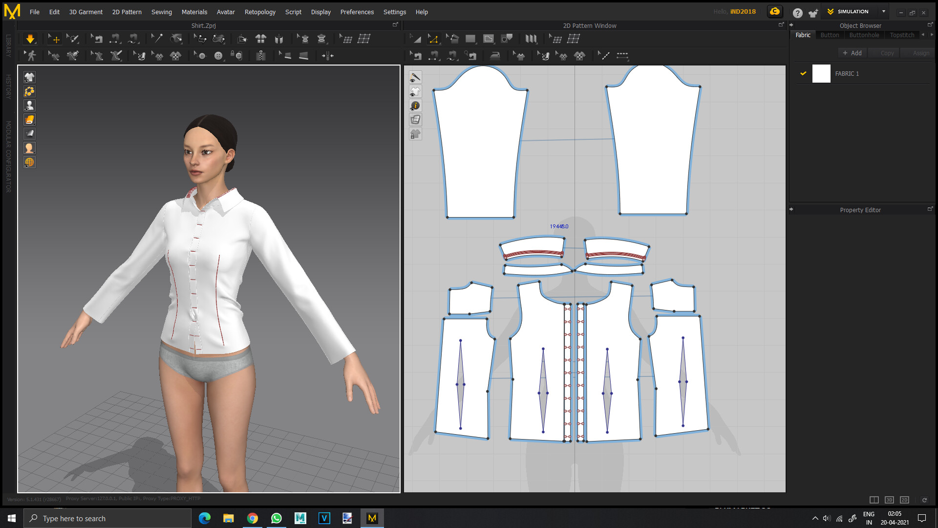 ArtStation - Cloth Simulation - Basic Fit Shirt