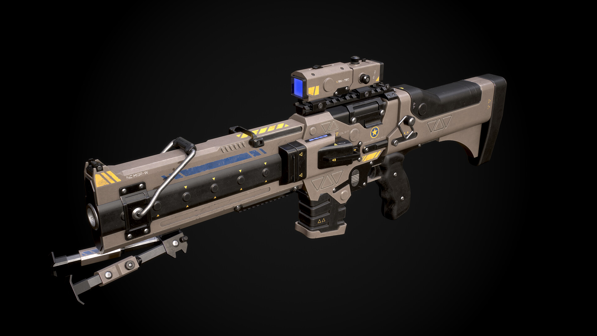 Artstation - Gauss Rifle - Planetside 2, Sci-Fi Rifle