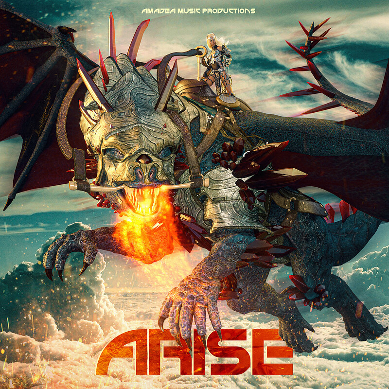 🔴 Fantasy Album Cover - 3D Render ''ARISE"