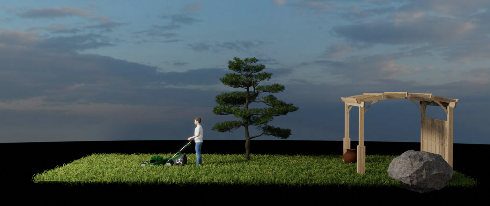 Lawnmower Scene
