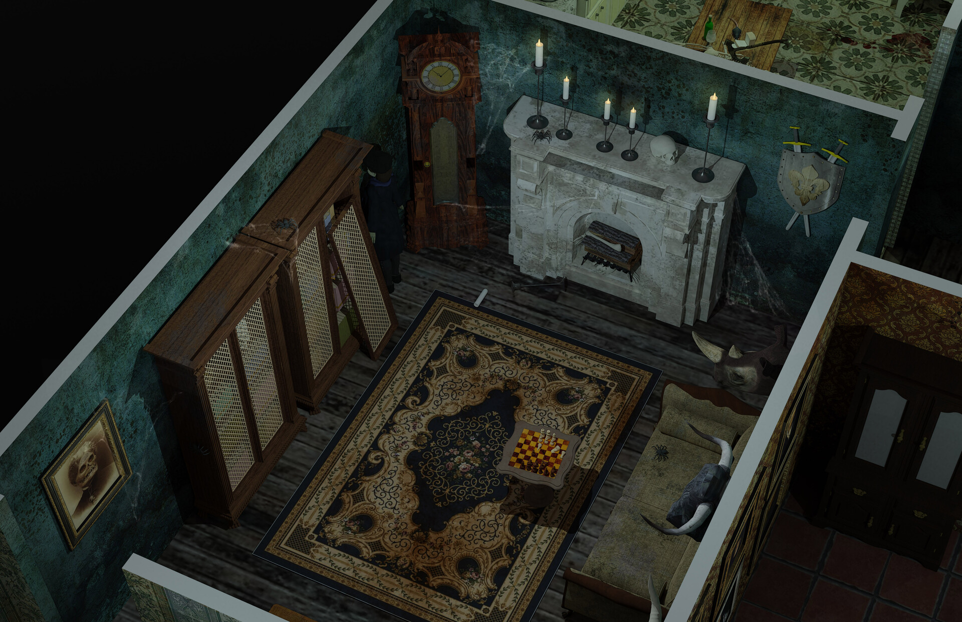 ArtStation Haunted House Attraction Concept Study