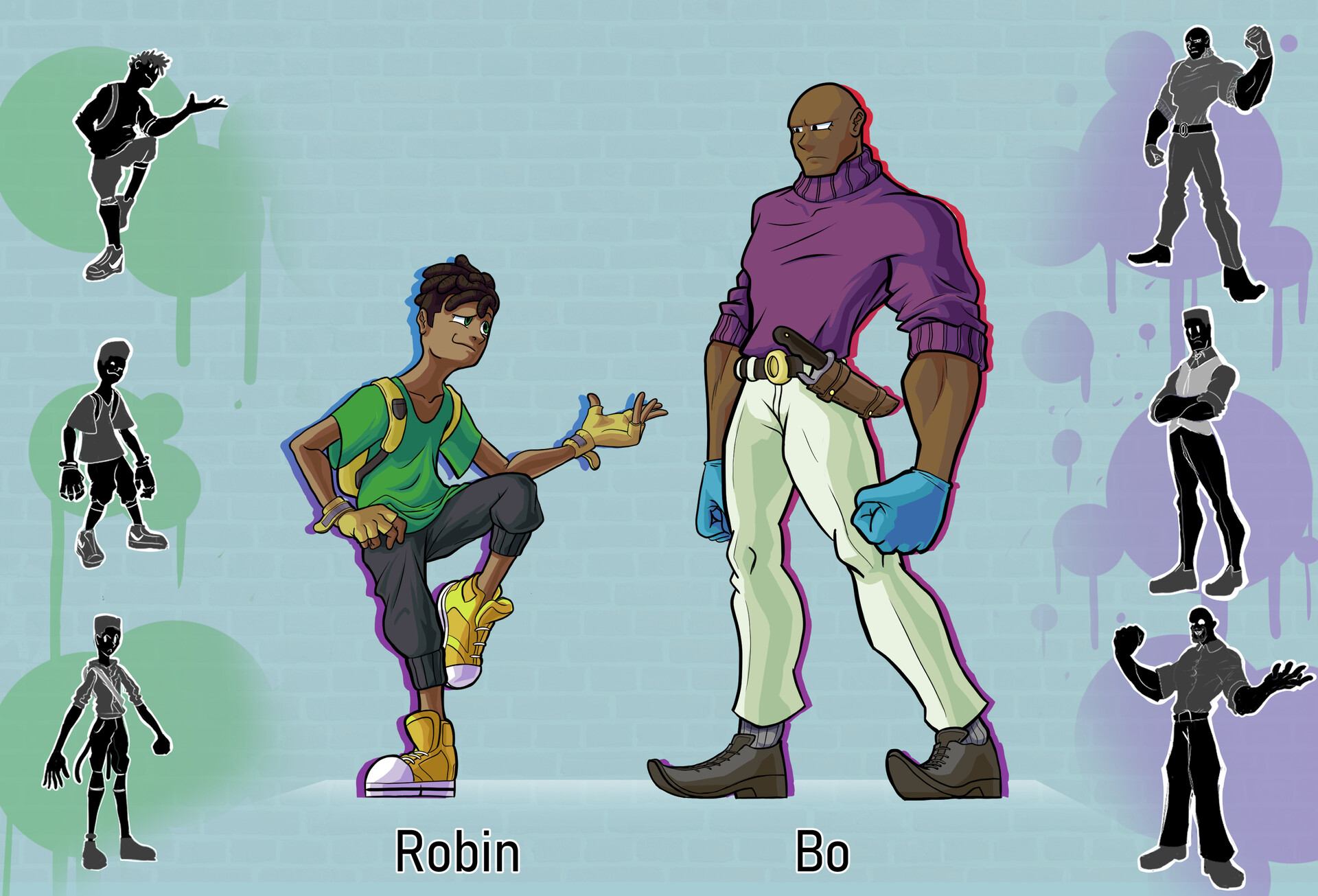 ArtStation - Hero and VIllain