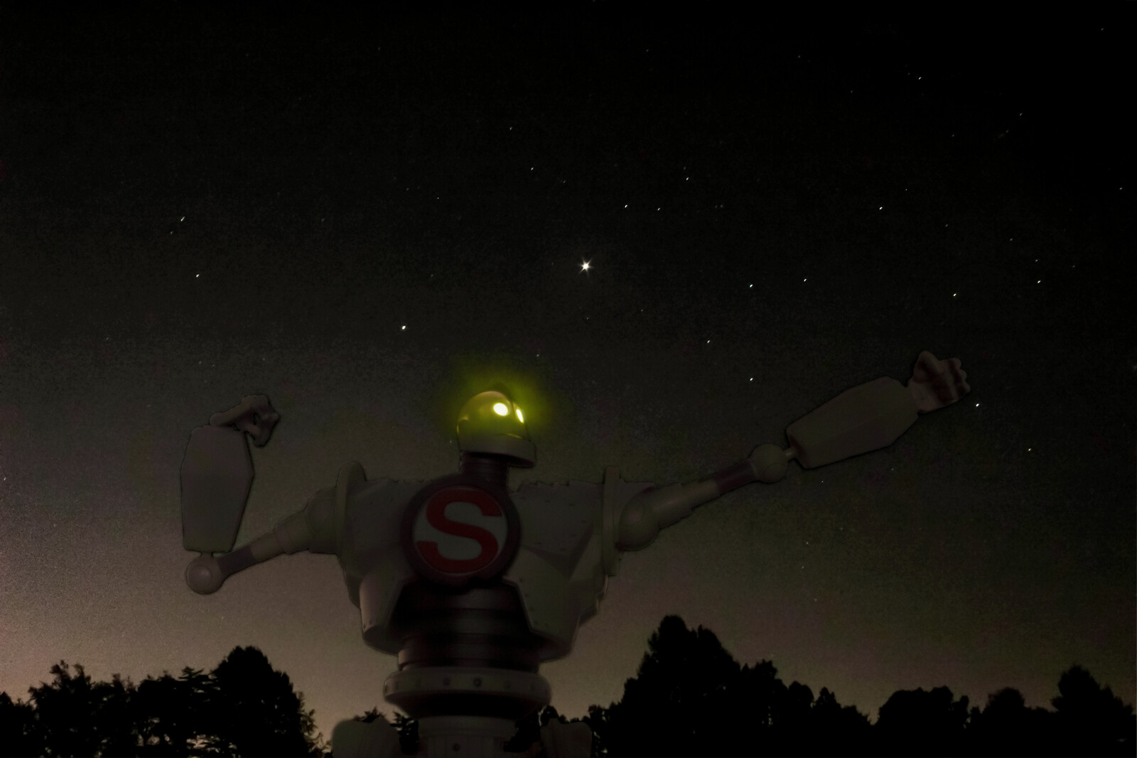 Iron Giant Photo Composite