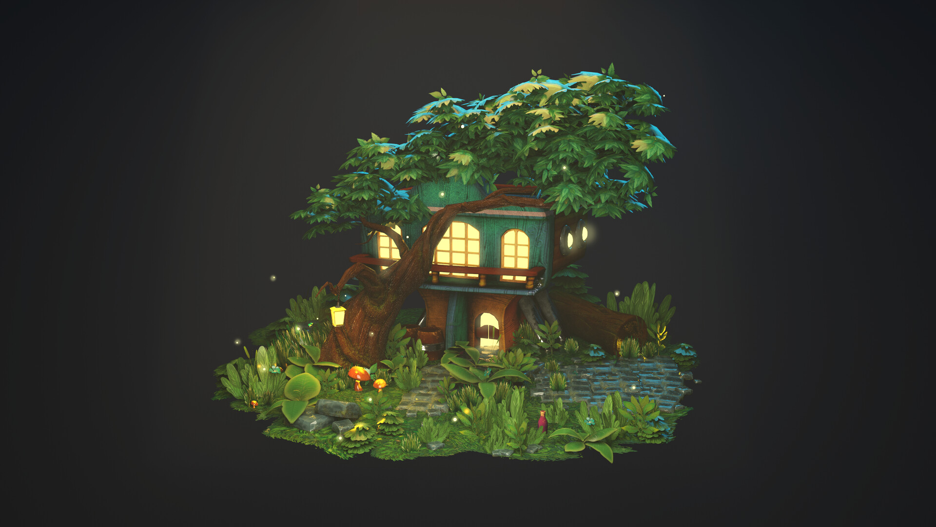 ArtStation - Tree-house-stylized