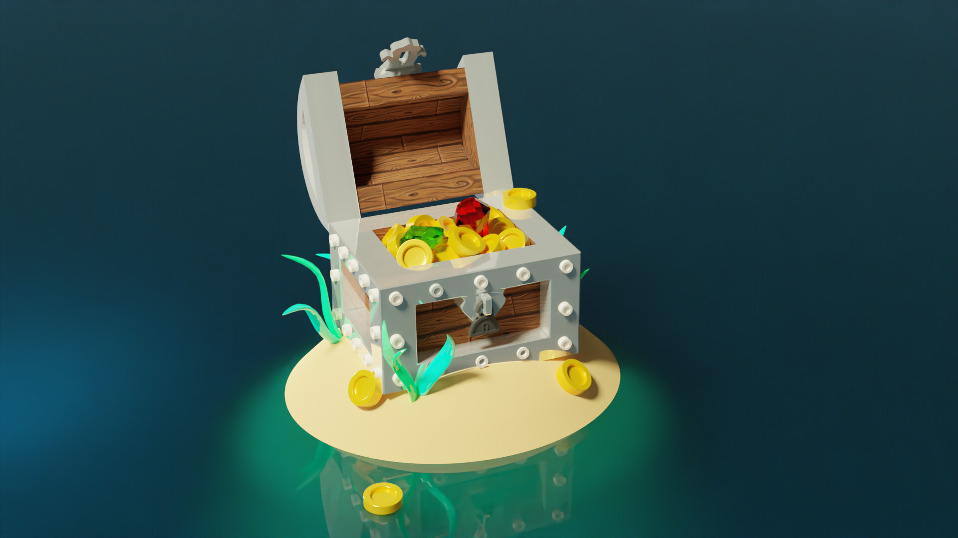 ArtStation - Cute treasure chest