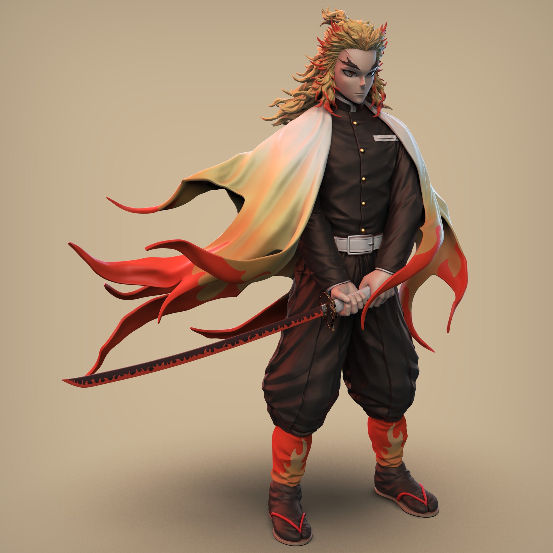 ArtStation - Rengoku - fan art