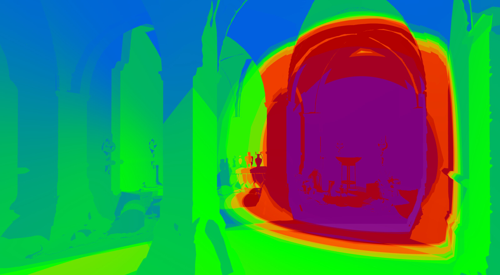 Treasure room, displaying light complexity. 