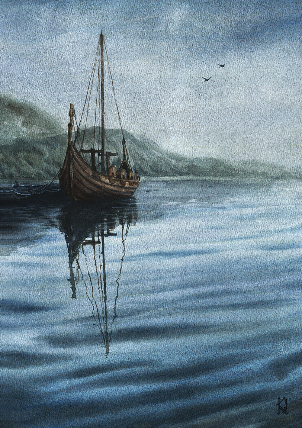Drakkar at the pier.