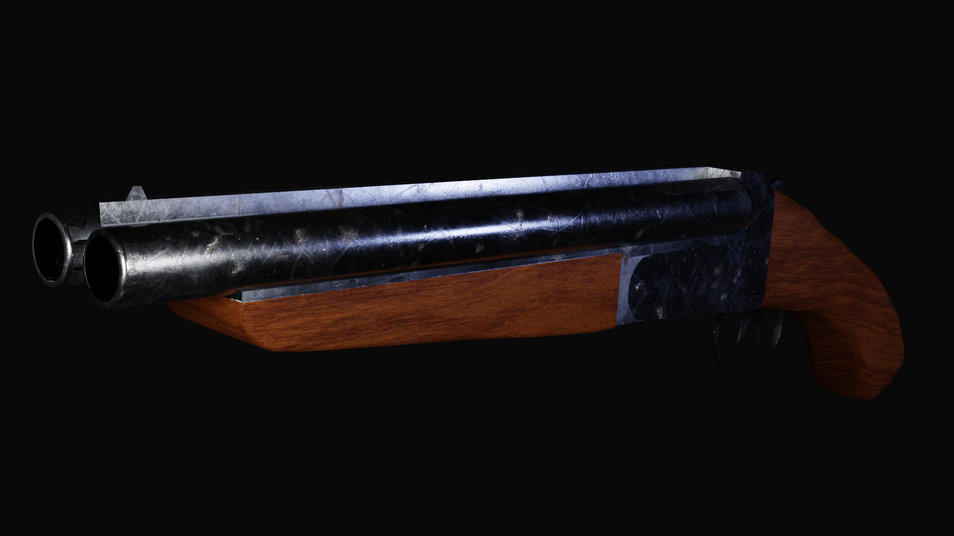 Artstation - Sawed-off Shotgun 3d Model