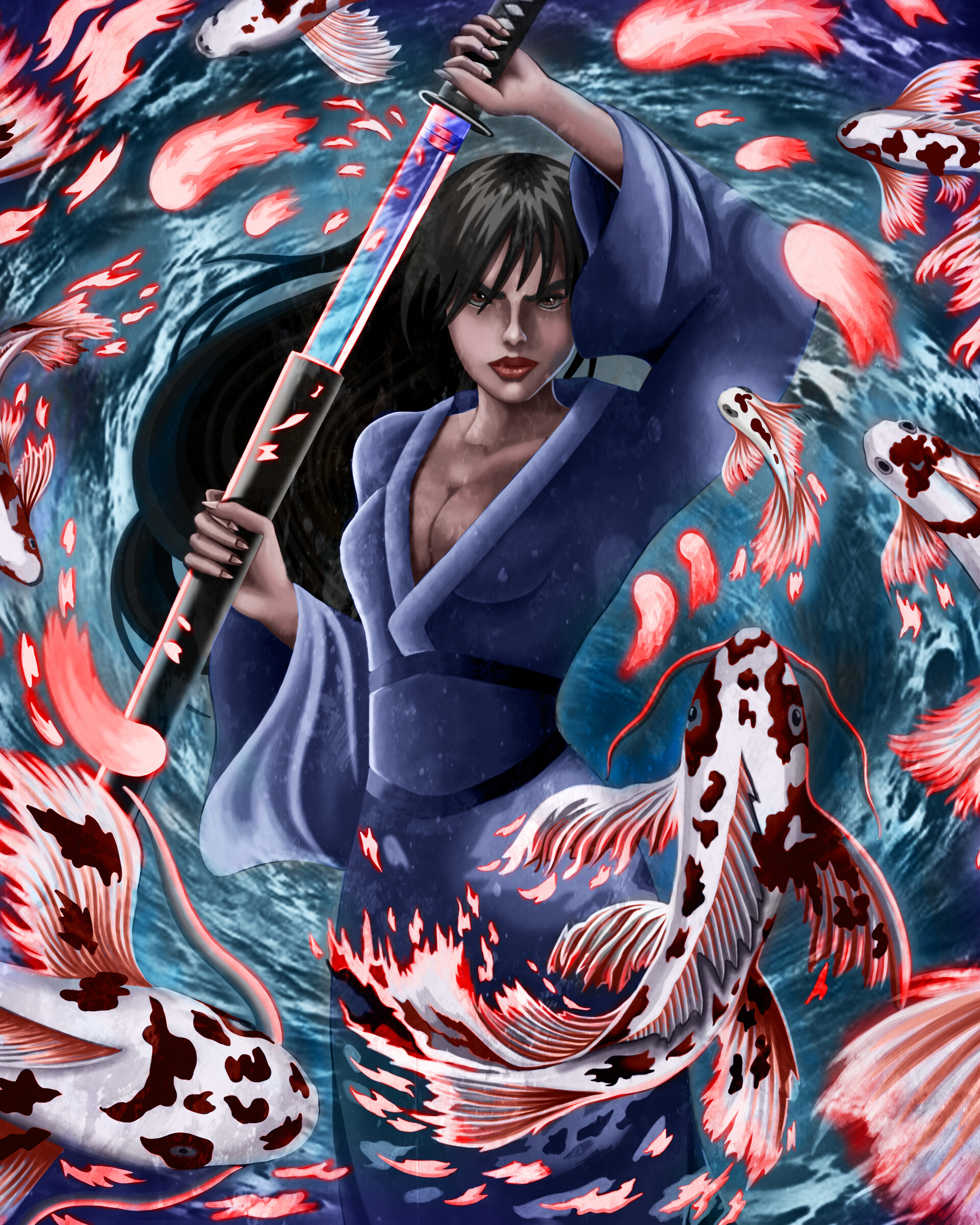 Artstation The Wrath Of The Raven Samurai Edward Chavarria
