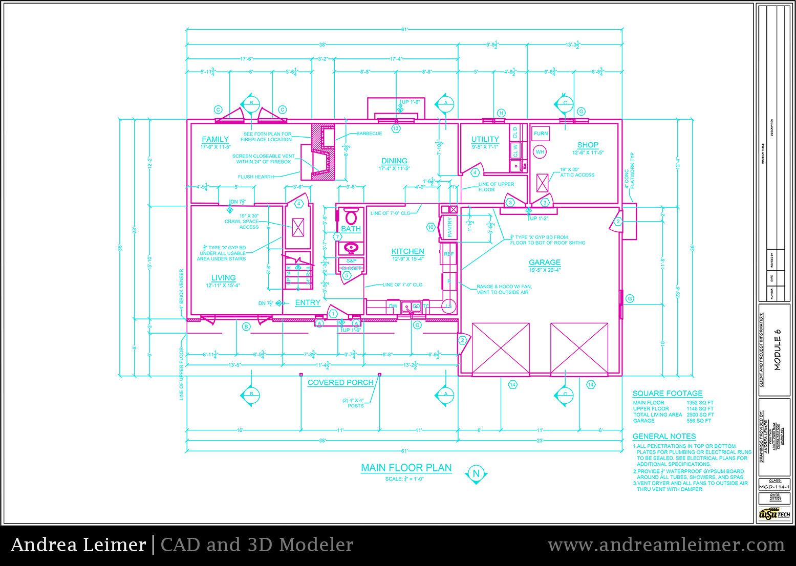 autocad house plan