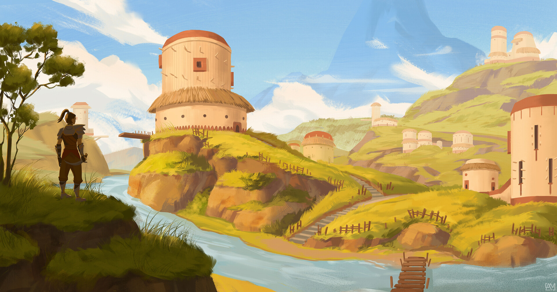 ArtStation Days of Shadow Grassland Village