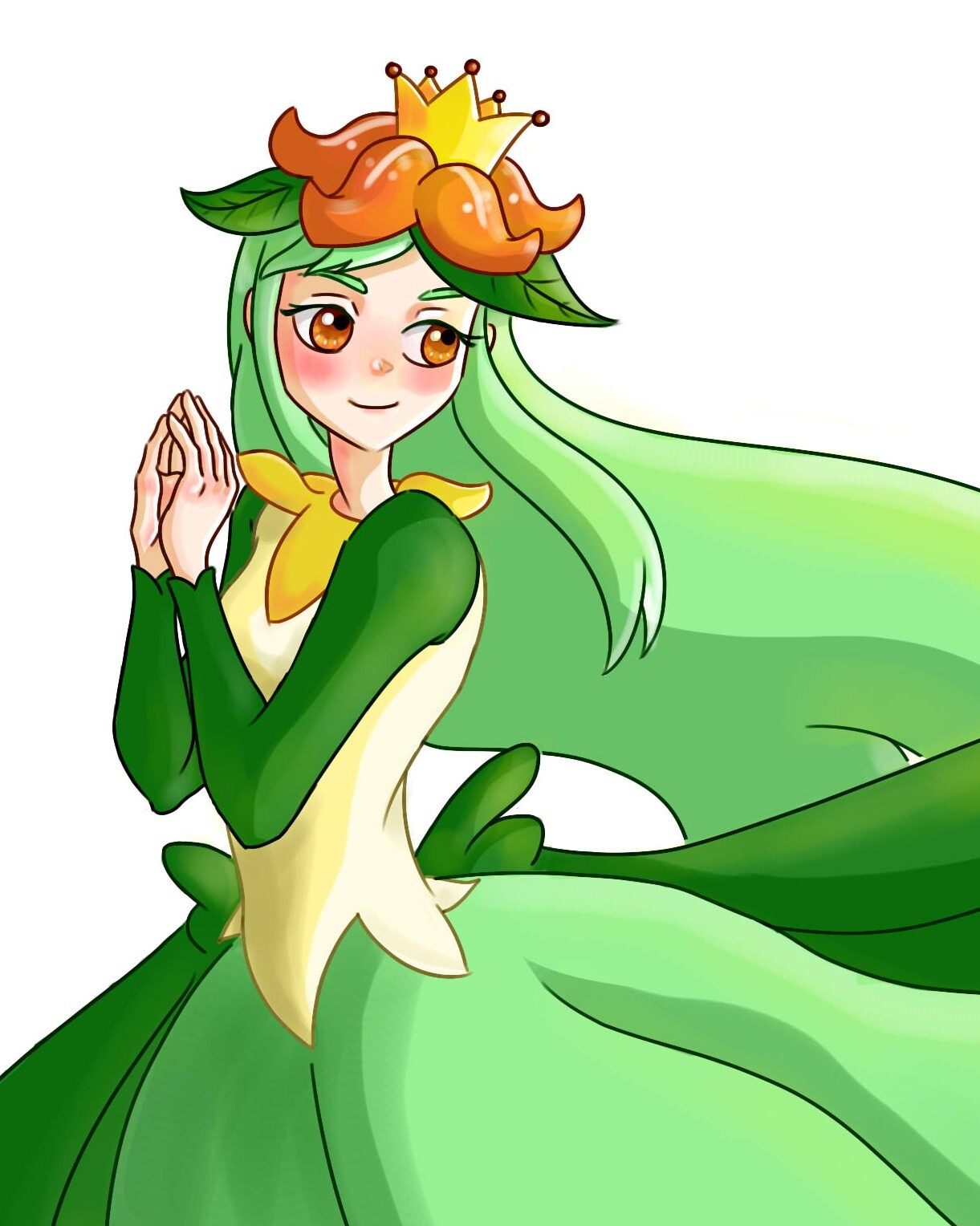 ArtStation - Lilligant- Pokemon gijinka