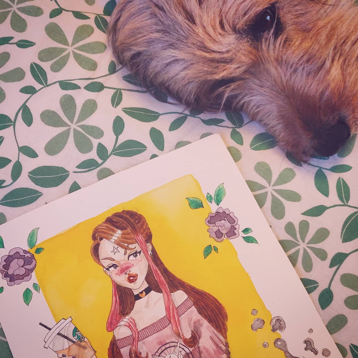 ArtStation Starbucks girl 🧃💕