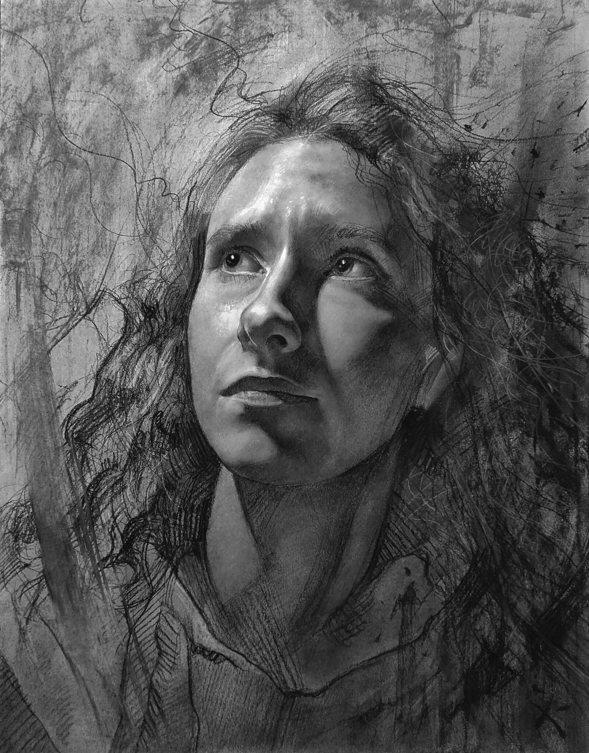 Portraiture (Charcoal Drawing) - Coolum Art Group