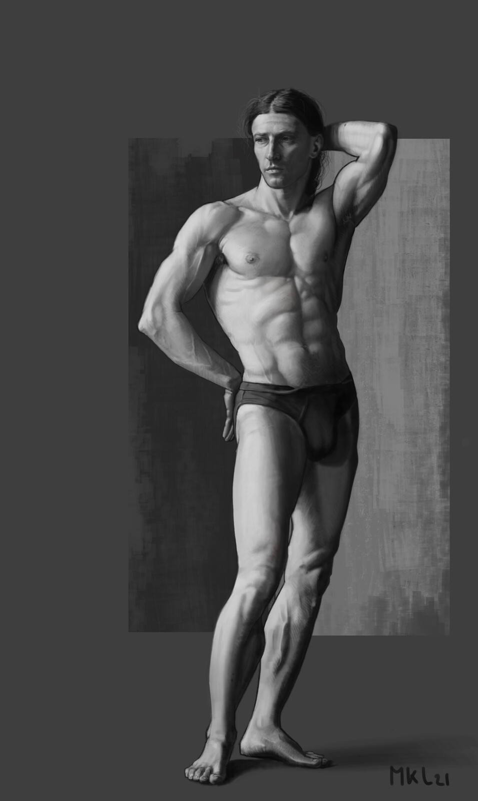 Male study for Grafit studio