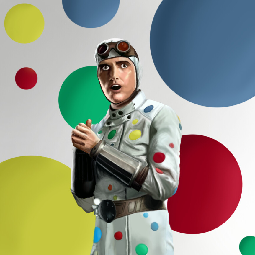 polka dot man minifigure