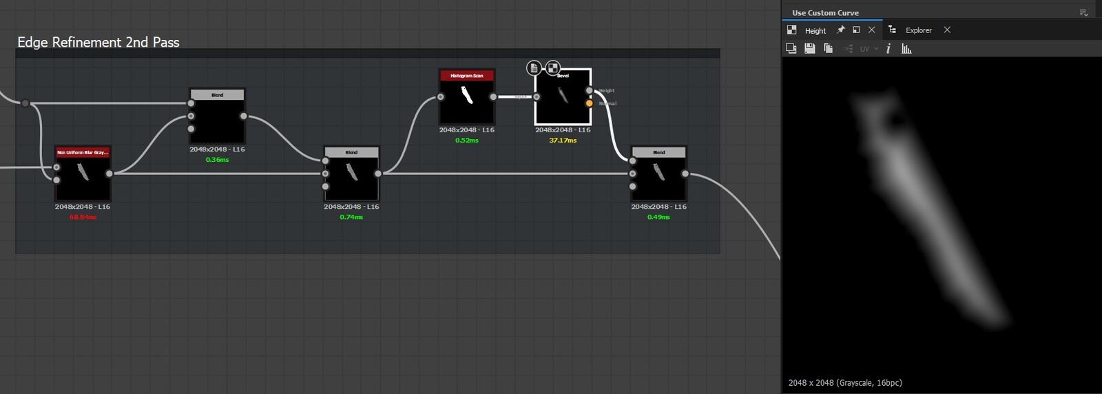 adding some volume to the flipped part of the shape to make it appear more rounded