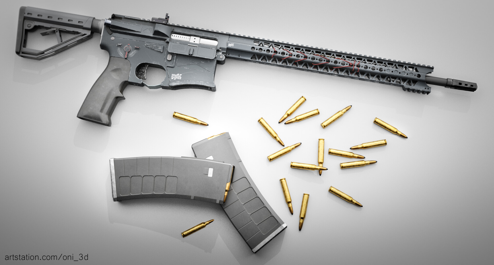 ArtStation - Sci-Fi AR-15 Platform Rifle