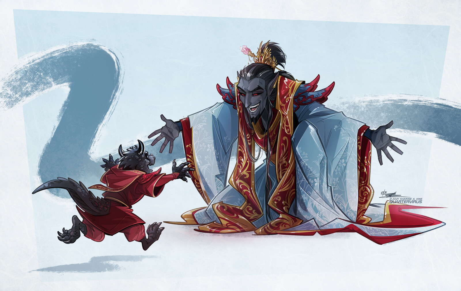 Adana Hlaaril (#NotAllTelvanni) returns home to the arms of his son, Dahkem Magnu.