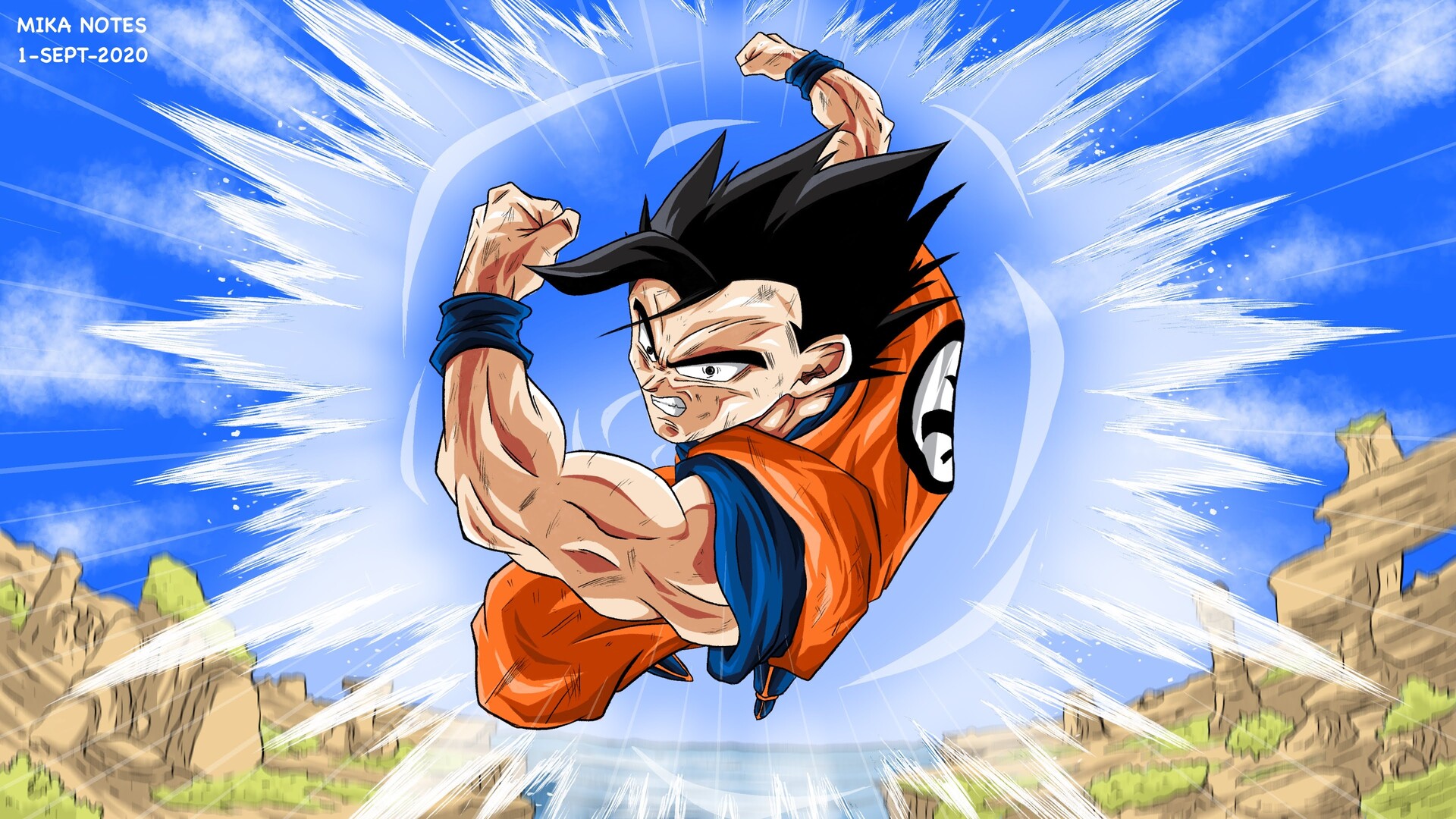 Broly Vegeta Goku by Mika San Art