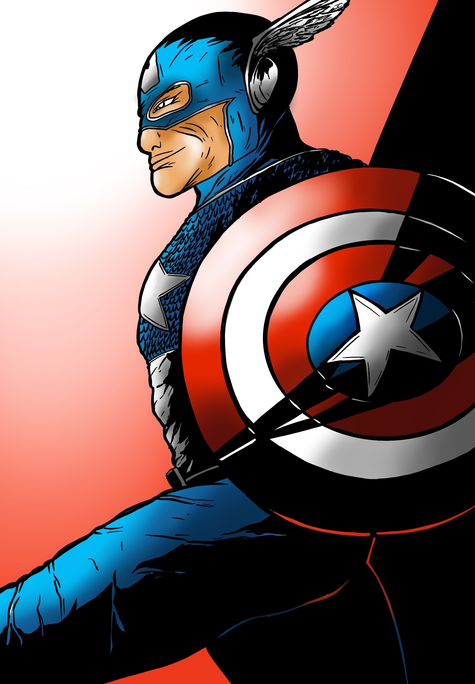 ArtStation - Marvel Comic Captain America art