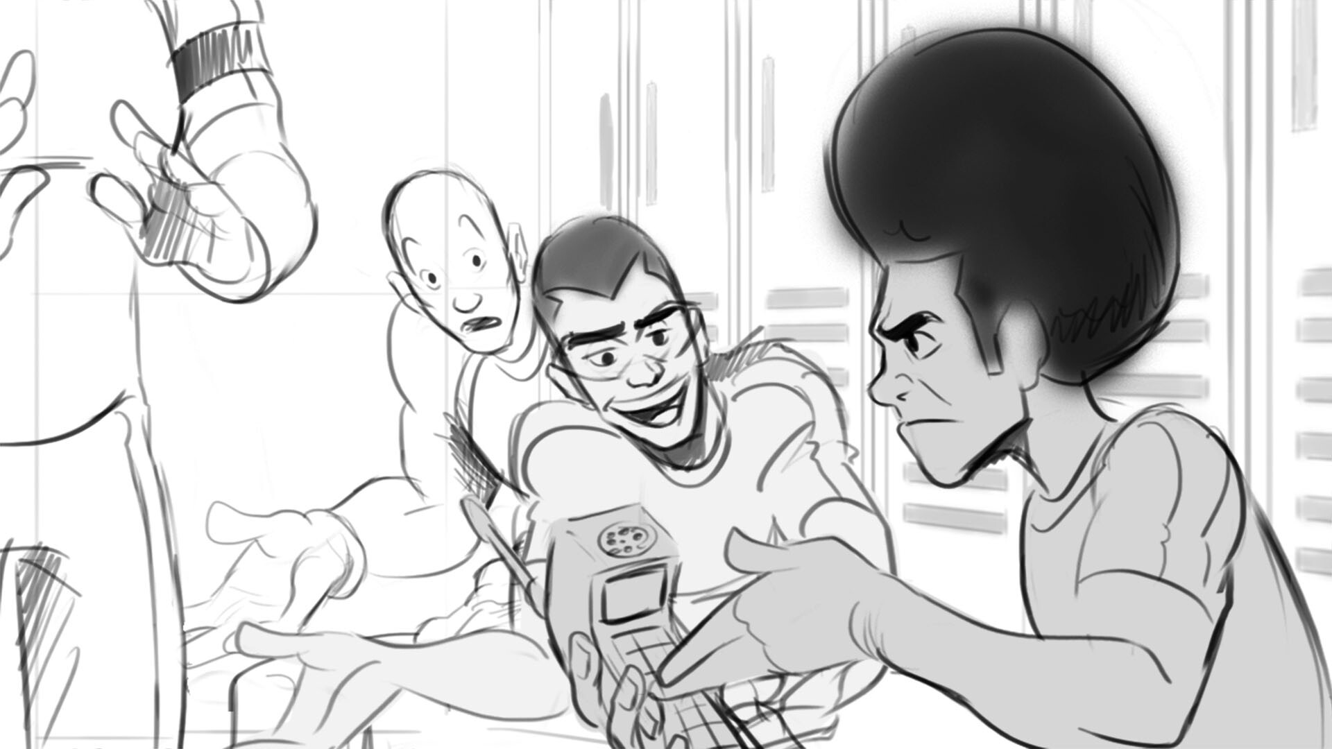Artstation Supa Strikas Ep 62 Cool Joe And The Comet Storyboards Mysterious Phone Call Scene