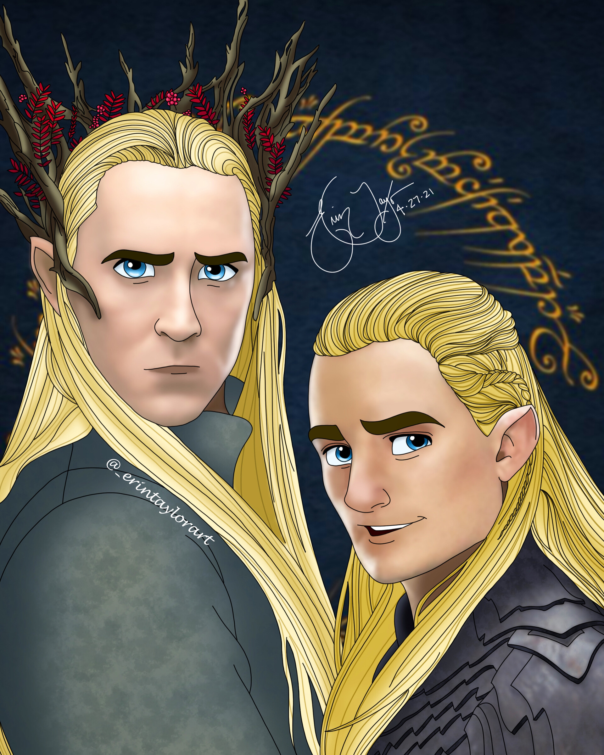 Artstation Legolas And Thranduil 6036