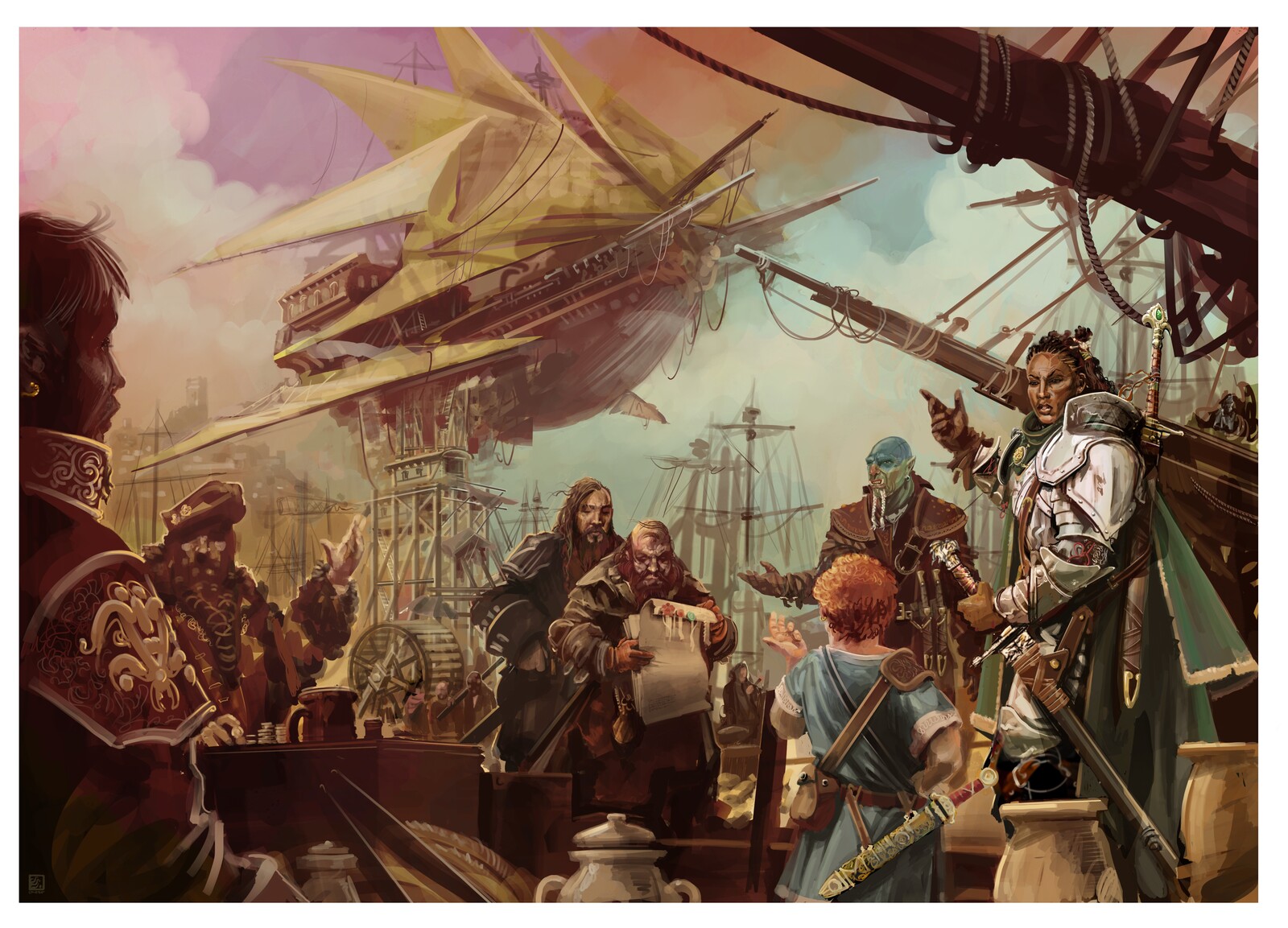 Here a group of adventurers seem to to have been gifted the documents that prove the own a ship, only they might have got a little more than they bargained for.