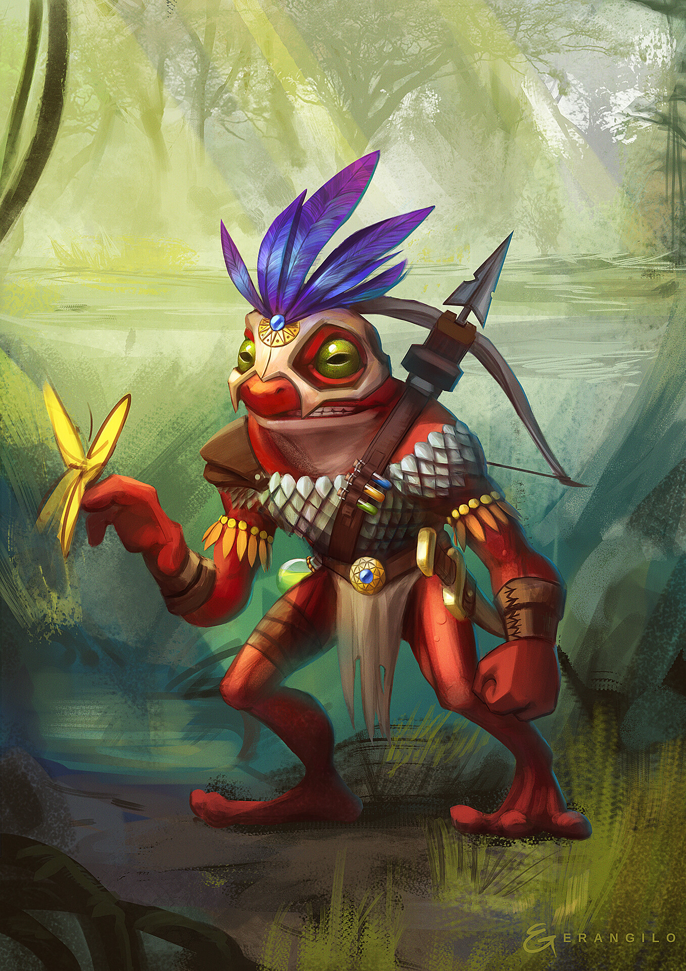 ArtStation Red Grung Artificer