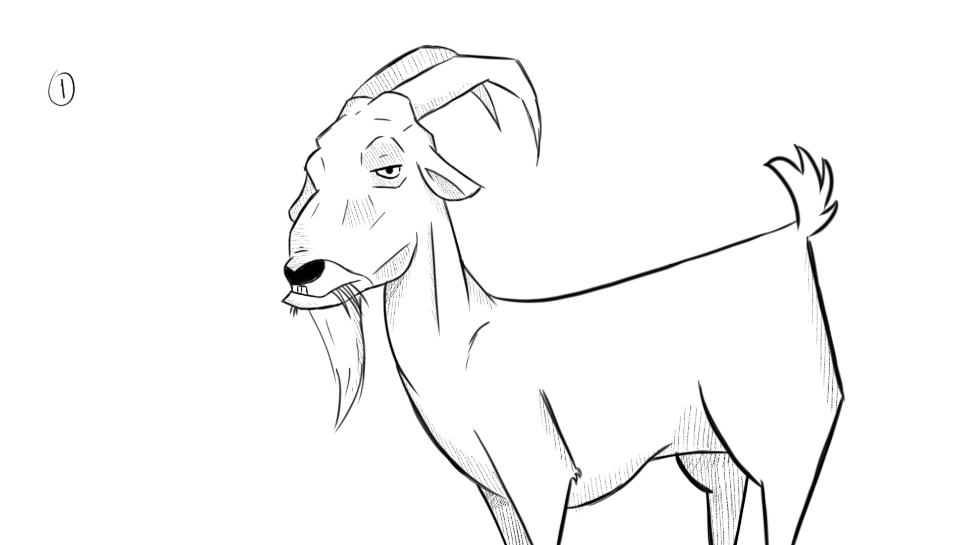 ArtStation - Goat Eating Animation