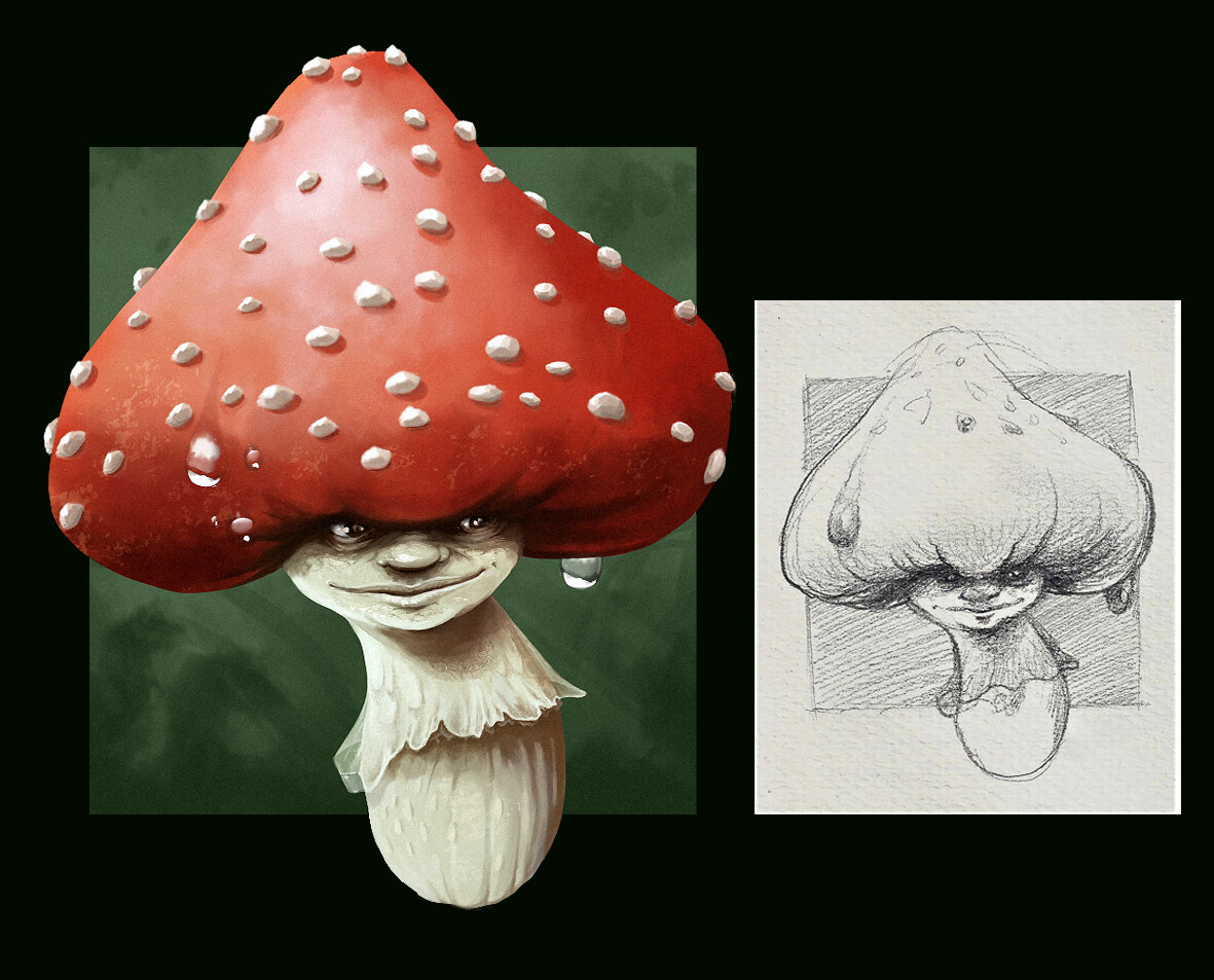 Artstation - Amanita Mushroom