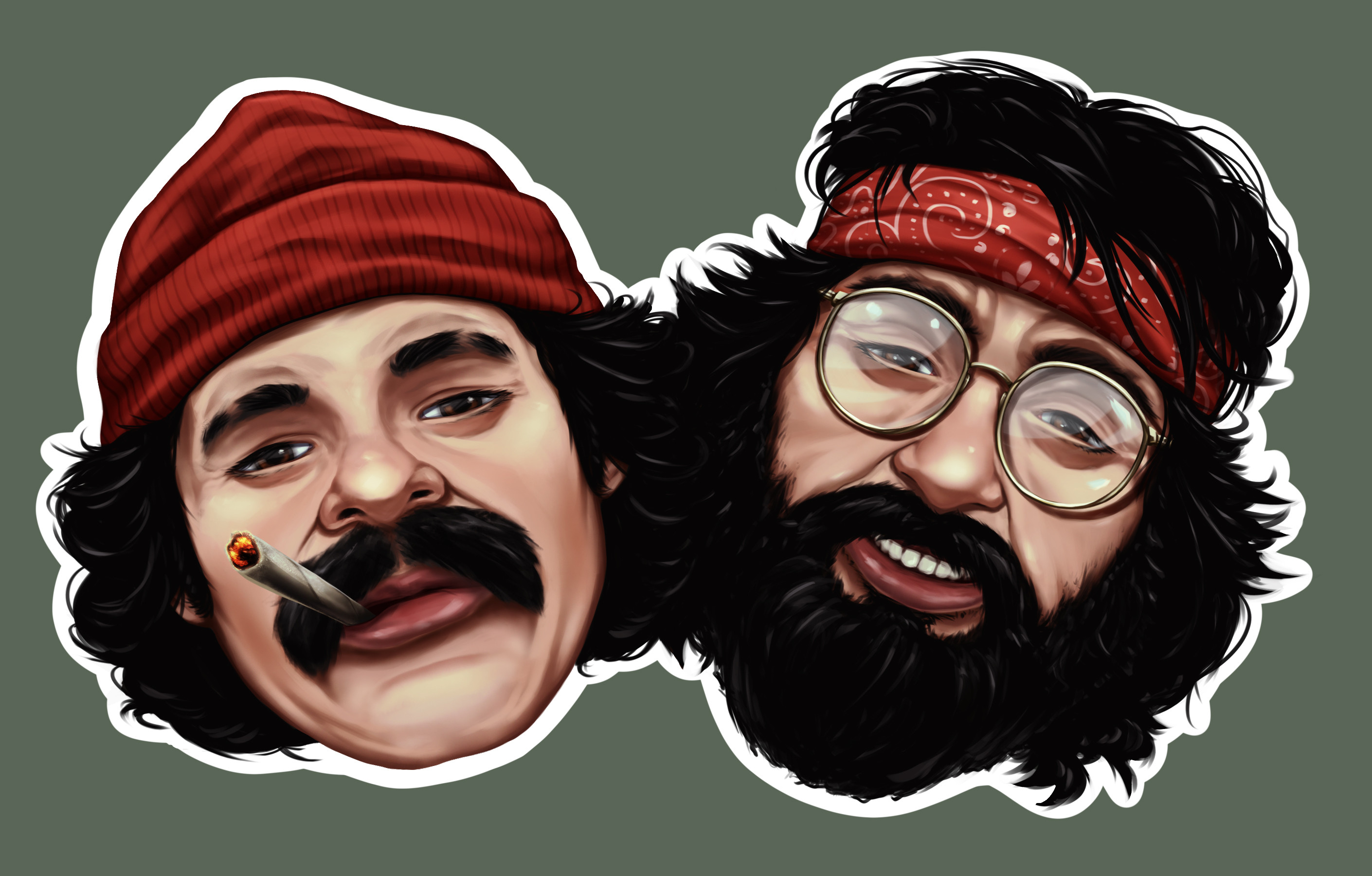 Artstation Cheech And Chong Nick Hutchins