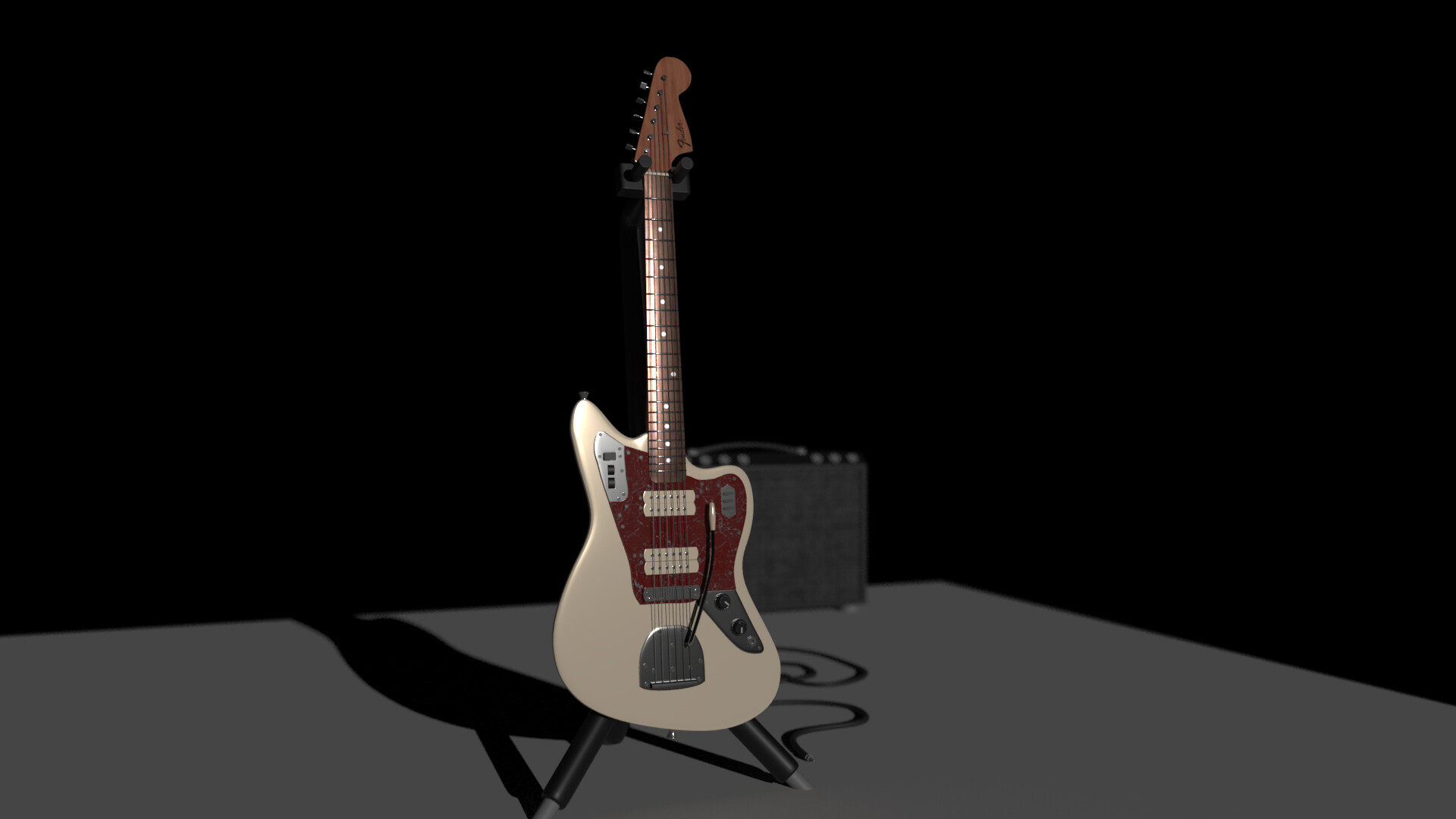 ArtStation - Fender Jaguar - Maya