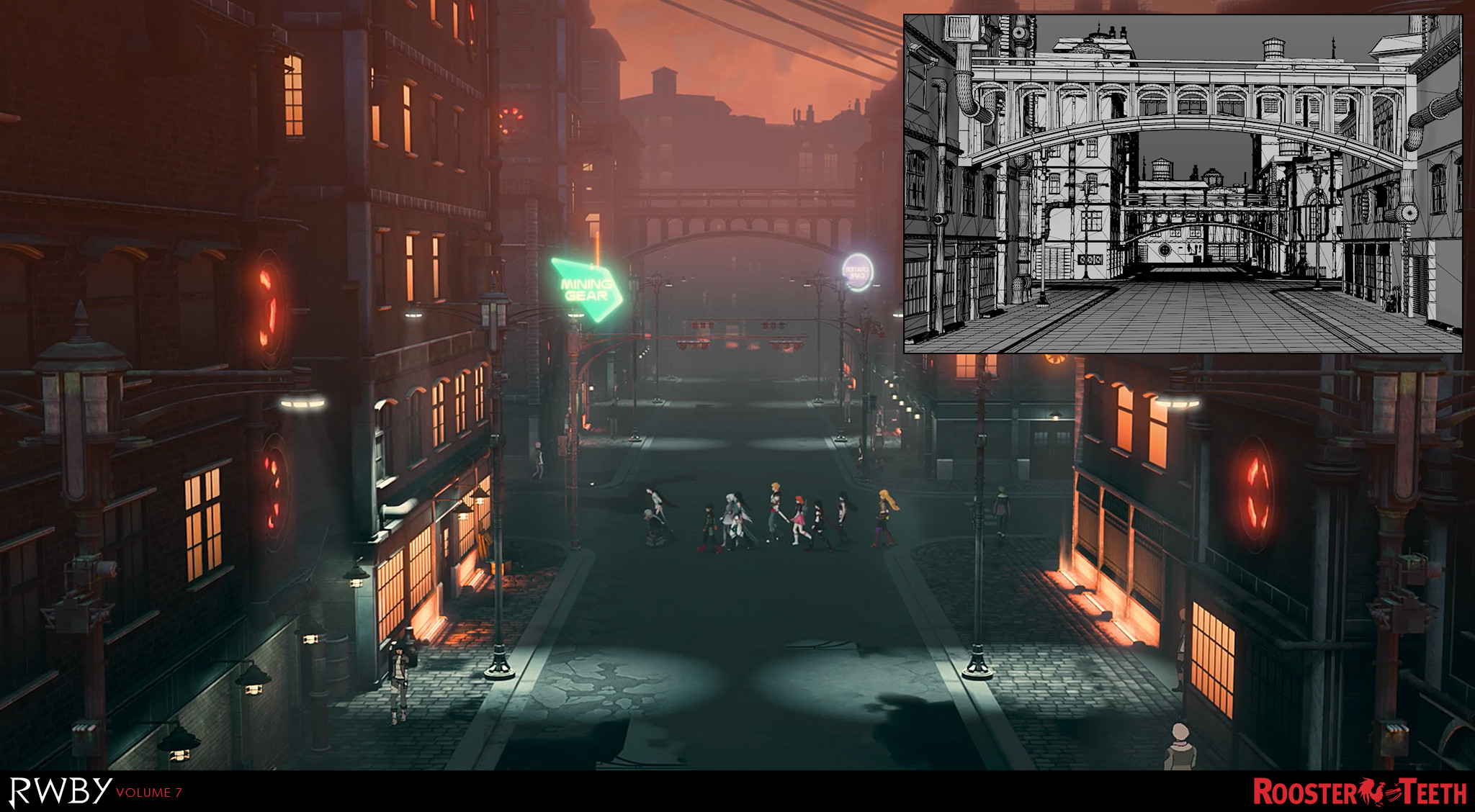 City of Mantle. Modeling and texturing.