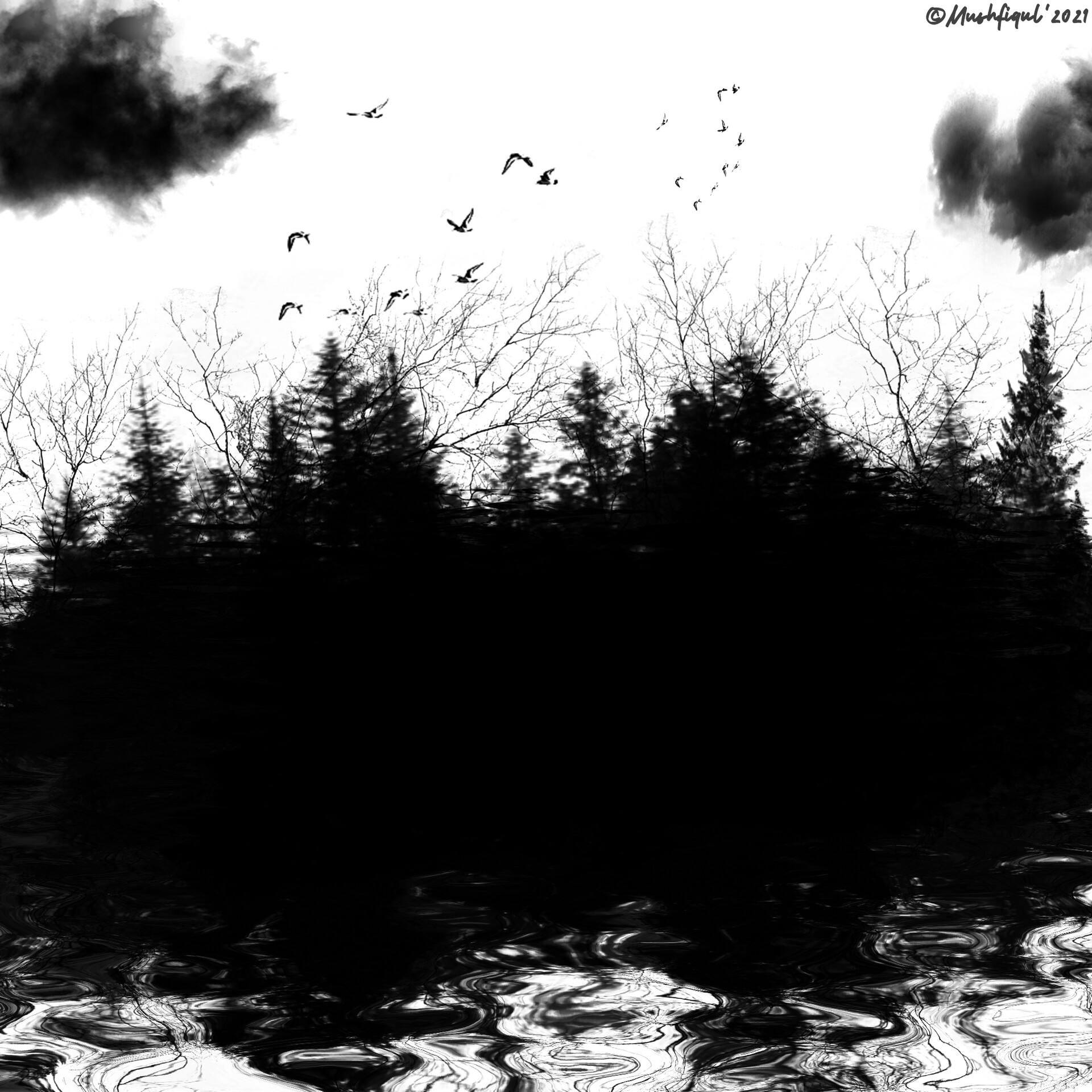 ArtStation - Sketch: Forest