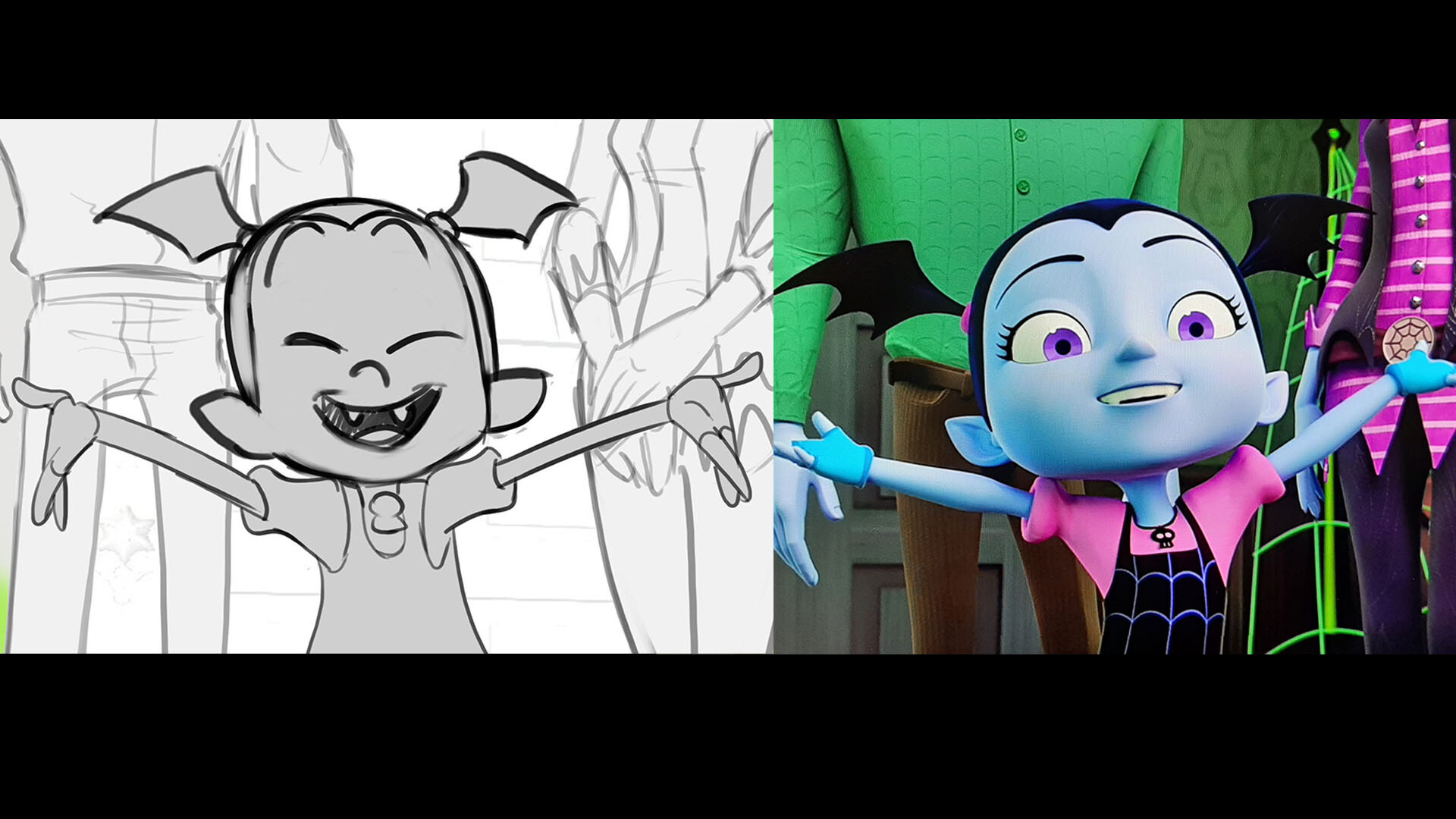 ArtStation - Vampirina 'Trick or Treaters' Storyboards - 'Trick or Treat'  Song Sequence