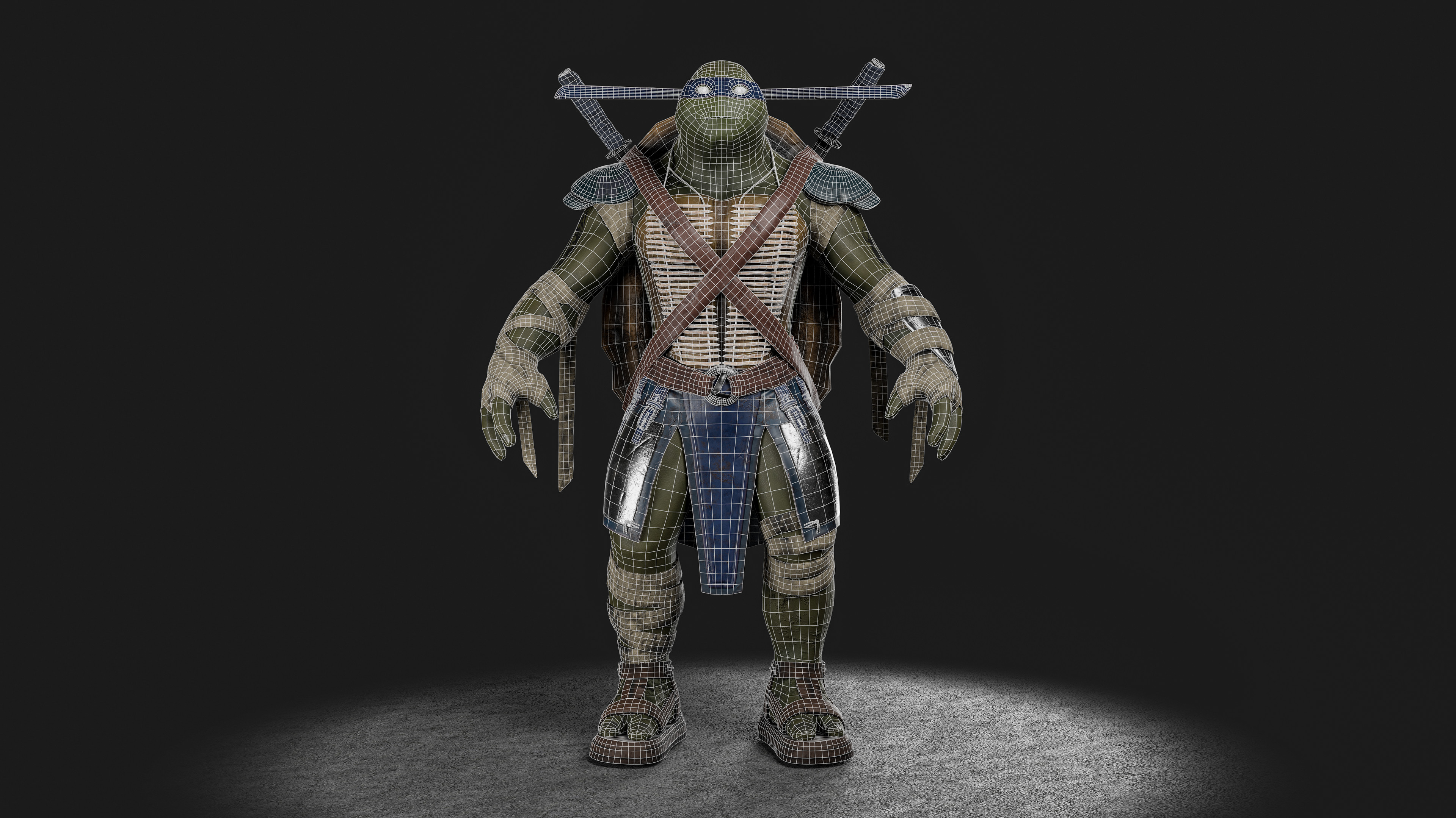 Blender render-wireframe