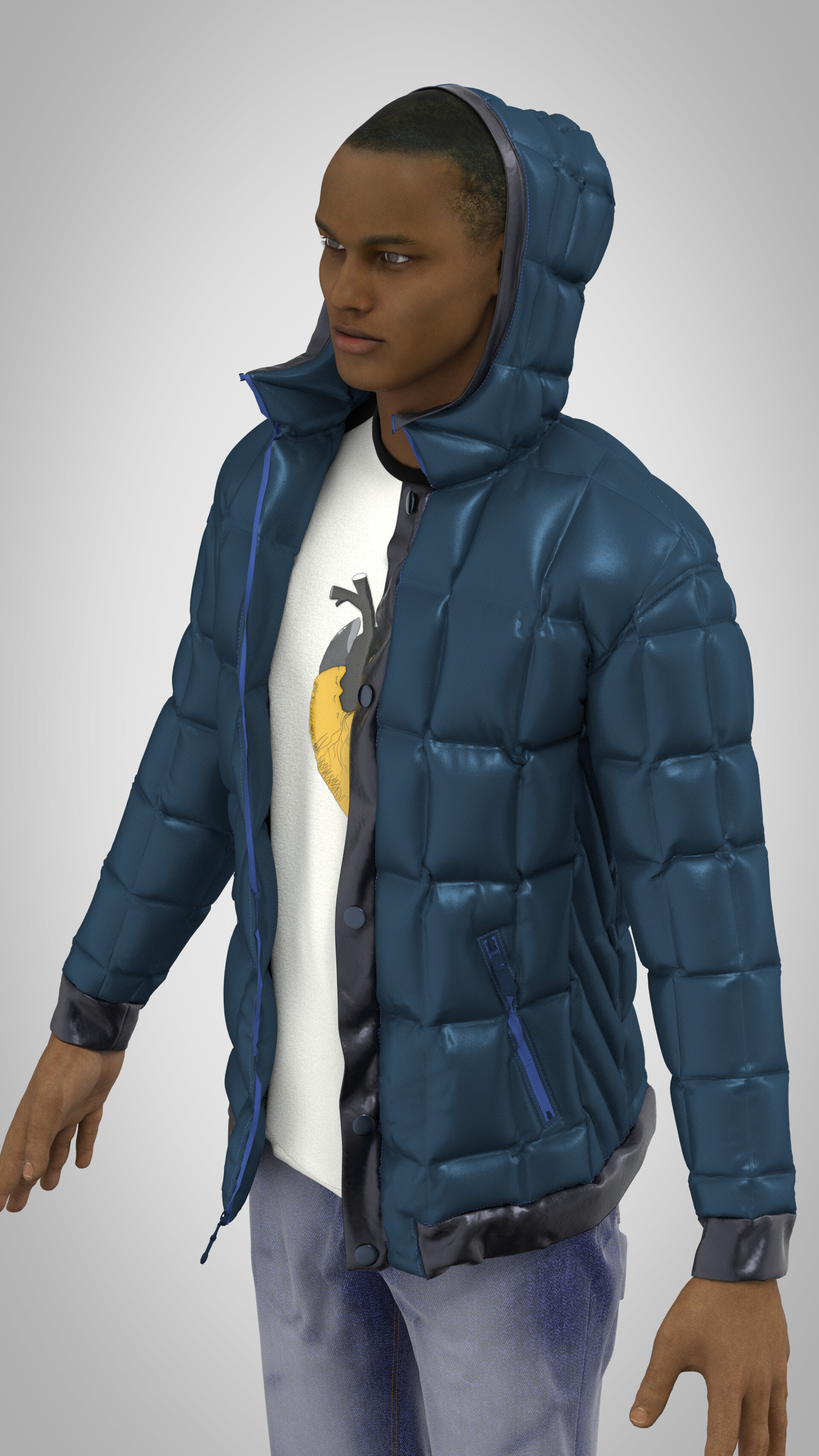 Jessica - Puffer Jackets Virtual Fashion 3D