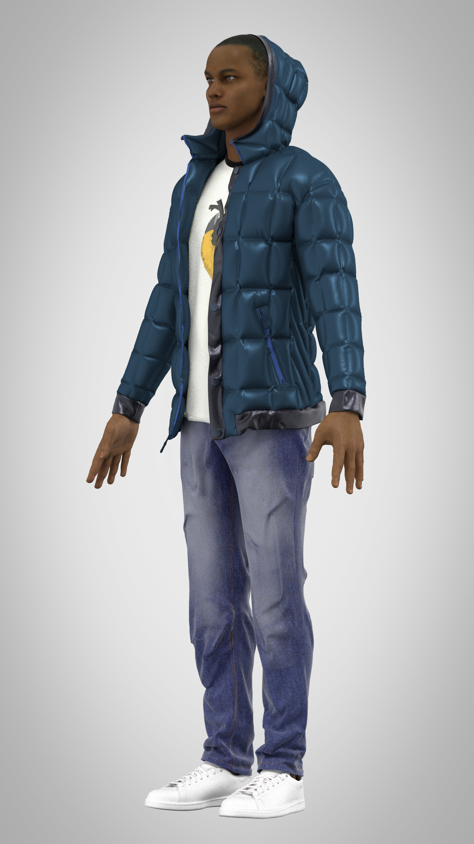 Jessica - Puffer Jackets Virtual Fashion 3D